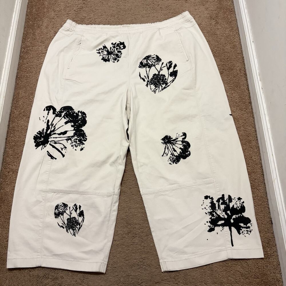 Pilcro Izzie Printed Pull-On Barrel Pants | Anthropologie | Size 2X